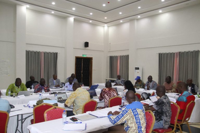 Vue des participants de la cohorte 4 FETP intermédiaire en salle, Burkina Faso, mars 2024