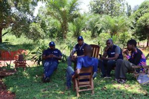 DRC FETP team while conducting a study on Monkey Pox in Gemena, Sud-Ubangi in June 2023