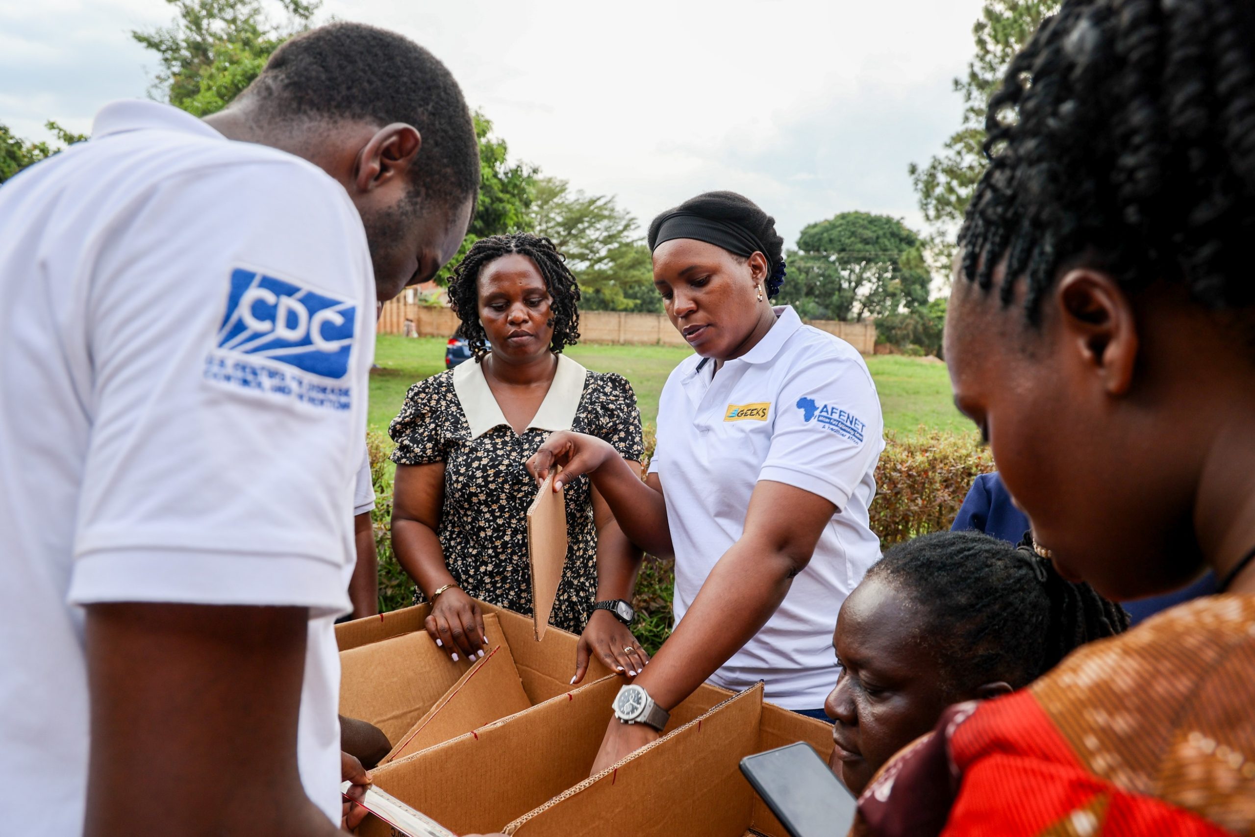 Participants at the Tickler Box training in Luweero District, Uganda