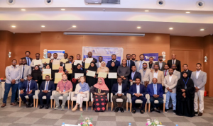 State Minister of Somalia-FMOH, Her Excellence Dr. Maryan (centre) at the graduation ceremony of cohort 6, on 23rd Jan 2025, at Decale Hotel Mogadishu Somalia.