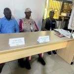 Le Directeur de programme FETP (Dr Sory Condé), l’Inspecteur Régional de la santé de Kindia (Dr Sékou Mohamed Camara) et le Technical Lead d’AFENET-Guinée (Dr Mohamed Fanton Kourouma) lors de la cérémonie de clôture