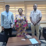 eting with the Secretary General of Health. From left to right: Dr. Yaya Ballayira-AFENET, Dr. Toralta Nodjitoloum Josephine, Martin Manzi-AFENET