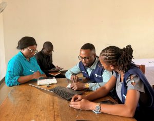 TFELTP Cohort 18 residents and their mentors conducting an evaluation of cholera and mpox outbreaks using the 7-1-7 framework at Bariadi Town Council, Simiyu Region.