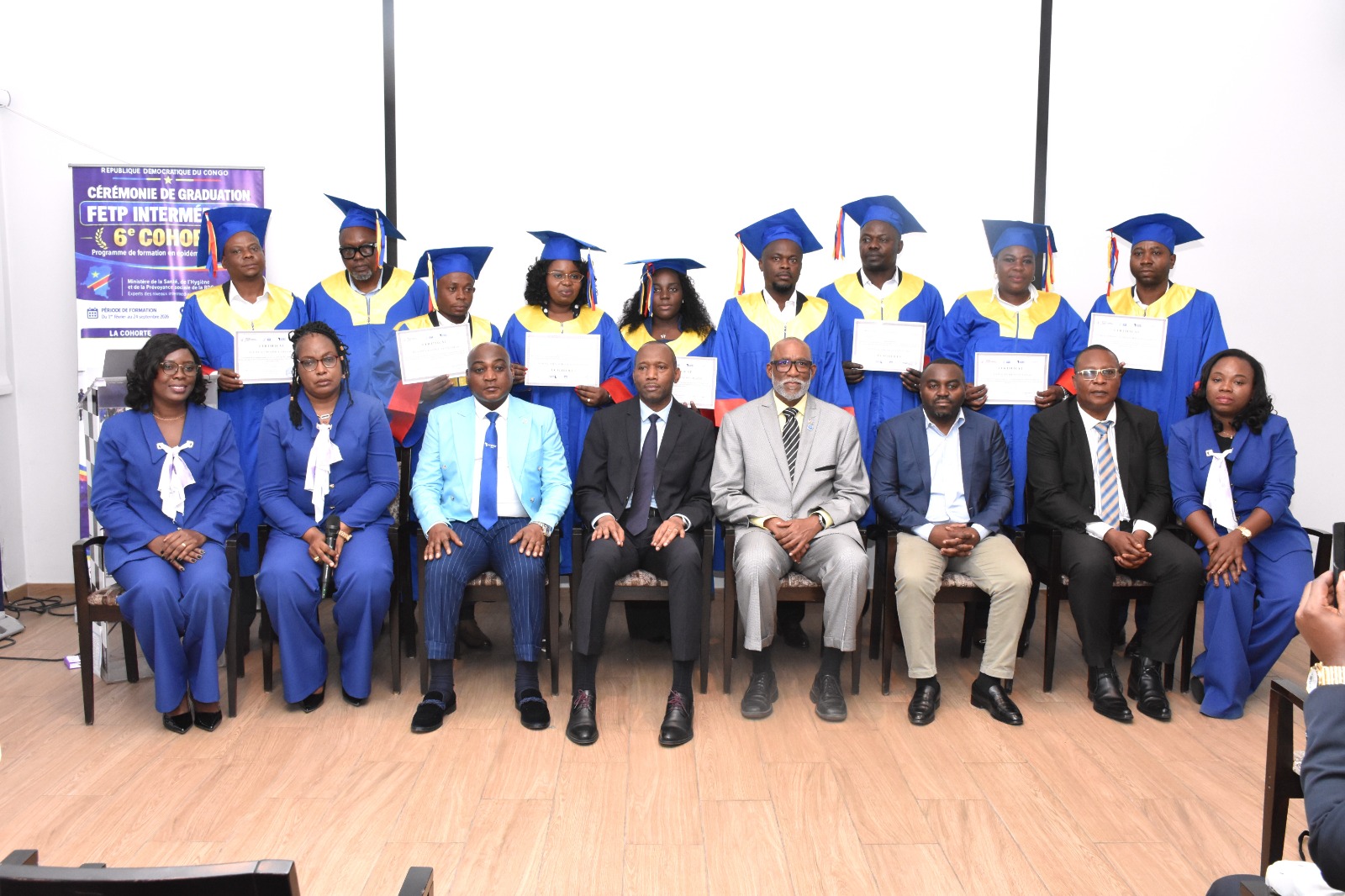 Participants during the sixth cohort graduation ceremony in Kinshasa